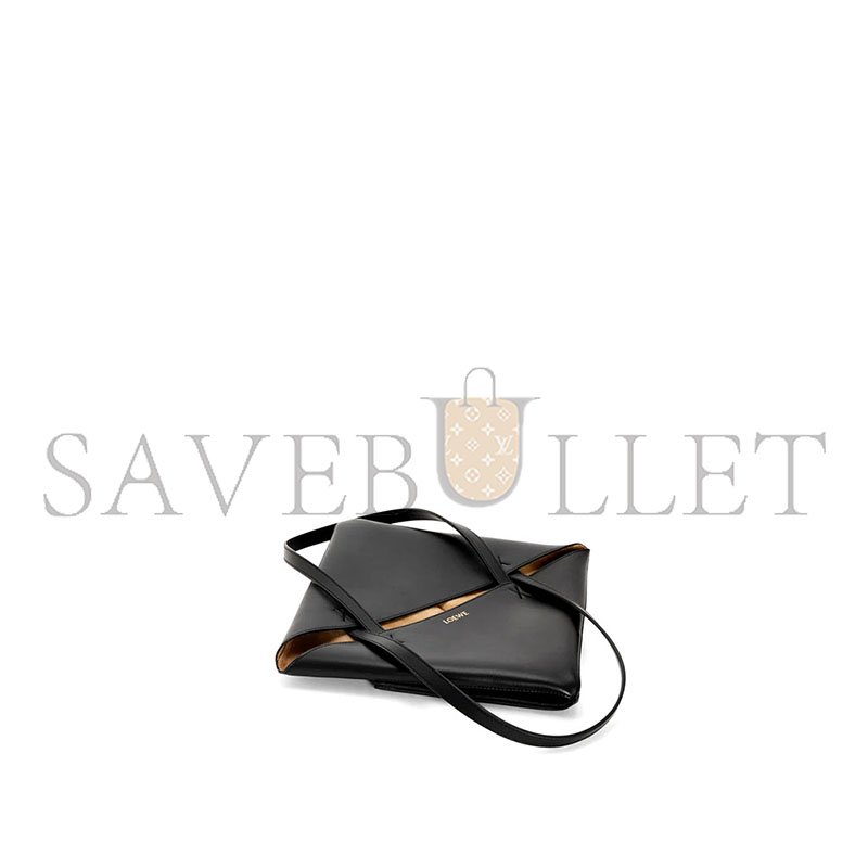 L0ew* medium puzzle fold tote in shiny calfskin a657g50x01-1100 (31.5*25.5*14.5cm)